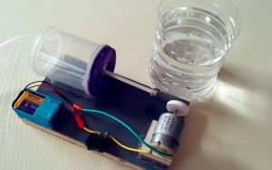 易拉罐自制小型增氧机 自制鱼缸增氧